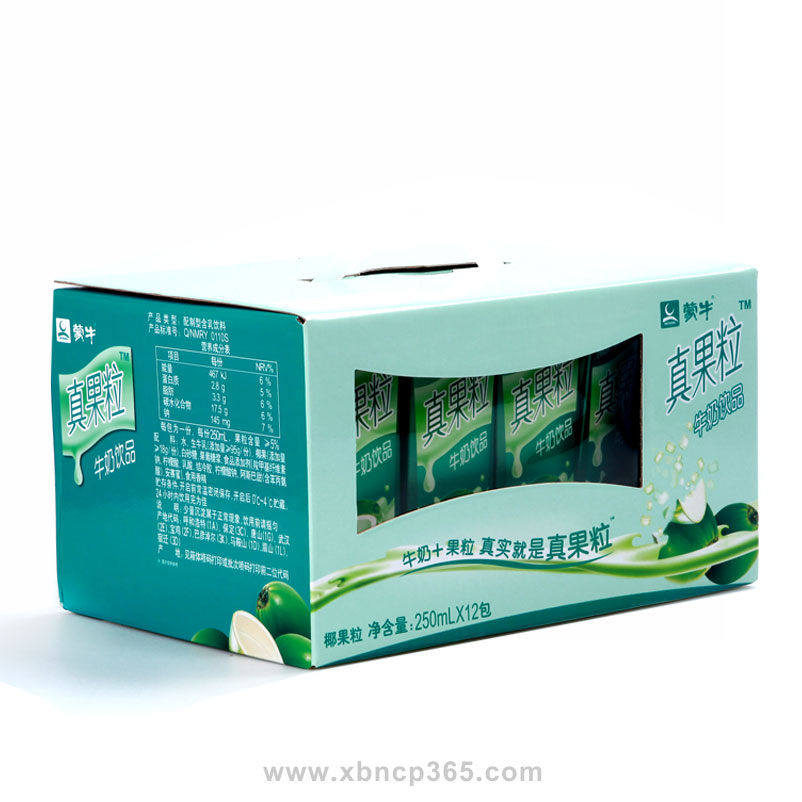 蒙牛真果粒椰果果粒 250ml*12盒/件