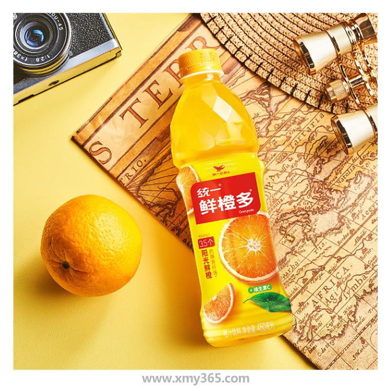 统一鲜橙多450ml15瓶件