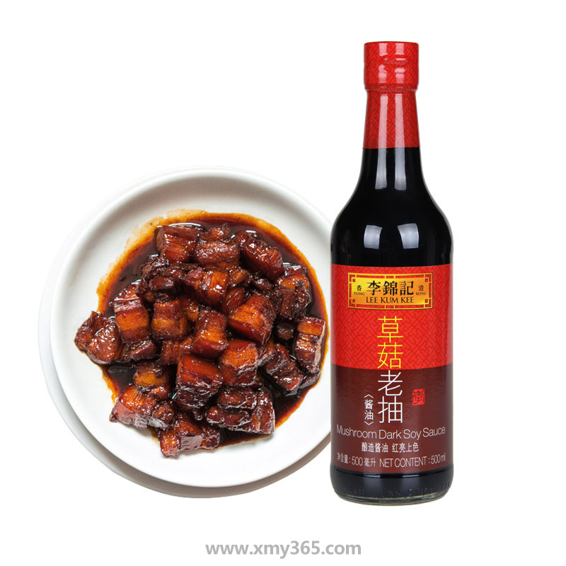 李锦记草菇老抽500ml瓶