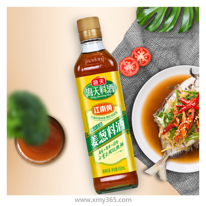 海天古道姜葱料酒450ml瓶